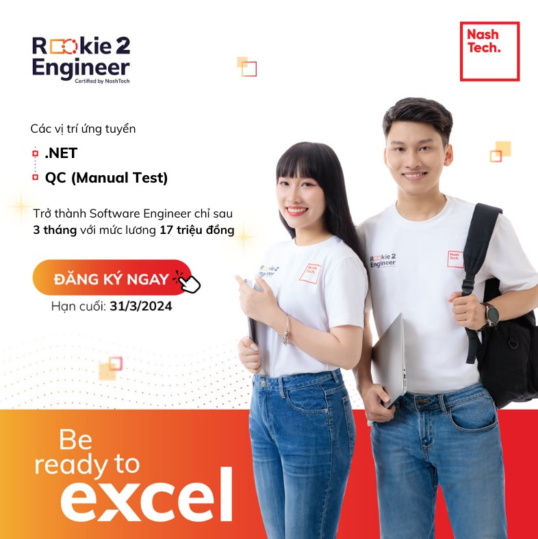 NashTech | Chương trình Rookies to Engineer