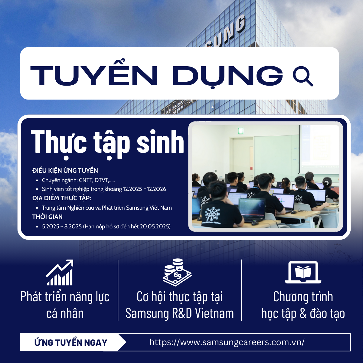 [SamSung] Tuyển dụng Thực tập sinh năm 2025